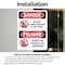 Signmission Do Not Climb Shelves At Any Time Bilingual, 7 in W x Rectangle, Vinyl Decal OS-2PACK-DS-D-710-VS-1788 - alternate 3